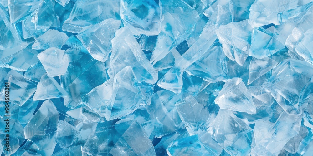 Close-up of blue crystal shards arranged randomly. Abstract textured background for design and print. Close-up of blue crystal shards arranged randomly. Abstract textured background for design and print.