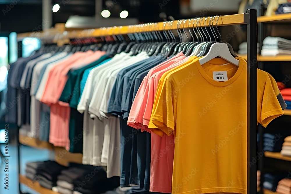 Fototapeta premium t-shirt display, clothing store display