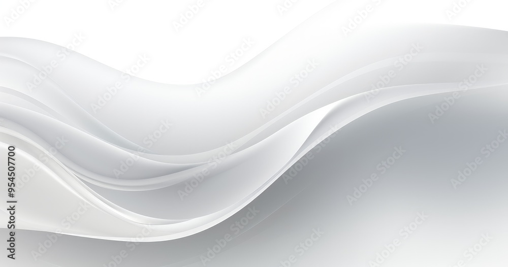 A smooth, flowing abstract design in white and gray tones. A smooth, flowing abstract design in white and gray tones.