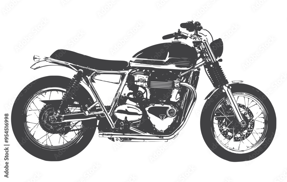 Obraz premium motorcycle on a white background