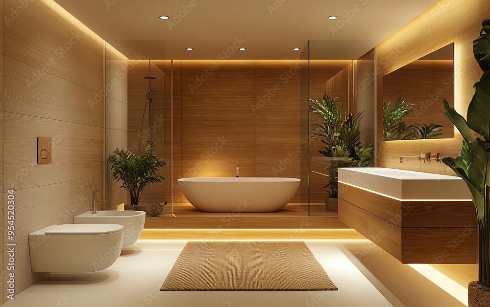 create a modern bathroom design featuring advanced safety features and ecofriendly materials for a healthconscious environment create a modern bathroom design featuring advanced safety features and ecofriendly materials for a healthconscious environment