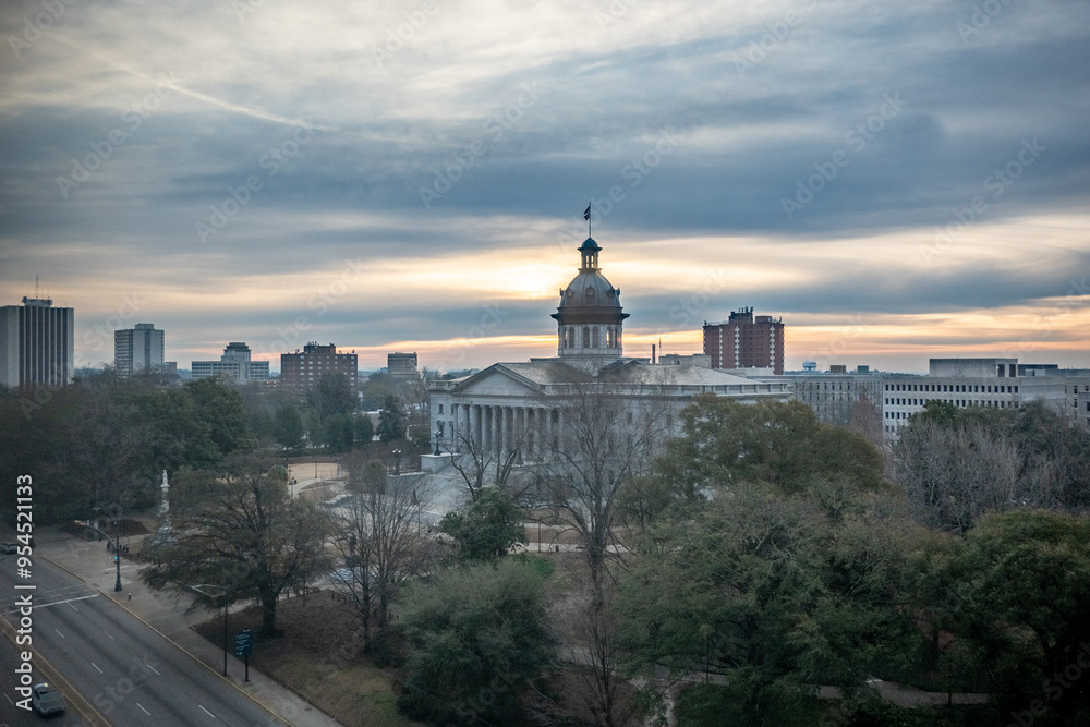 Obraz premium columbia south carolina city street scenes