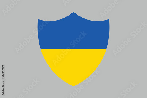 Ukraine flag sign, Flag of Ukraine, Flag Ukraine vector, Ukrainian flag symbol, The color of the original, Stock vector illustration
