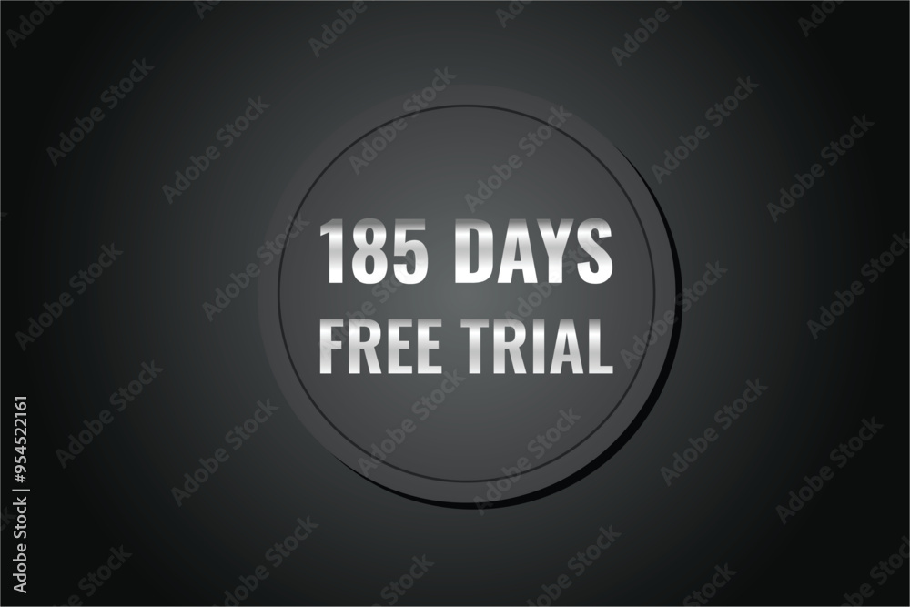 185 day free trial banner design. 185 days free banner background
185 day free trial banner design. 185 days free banner background