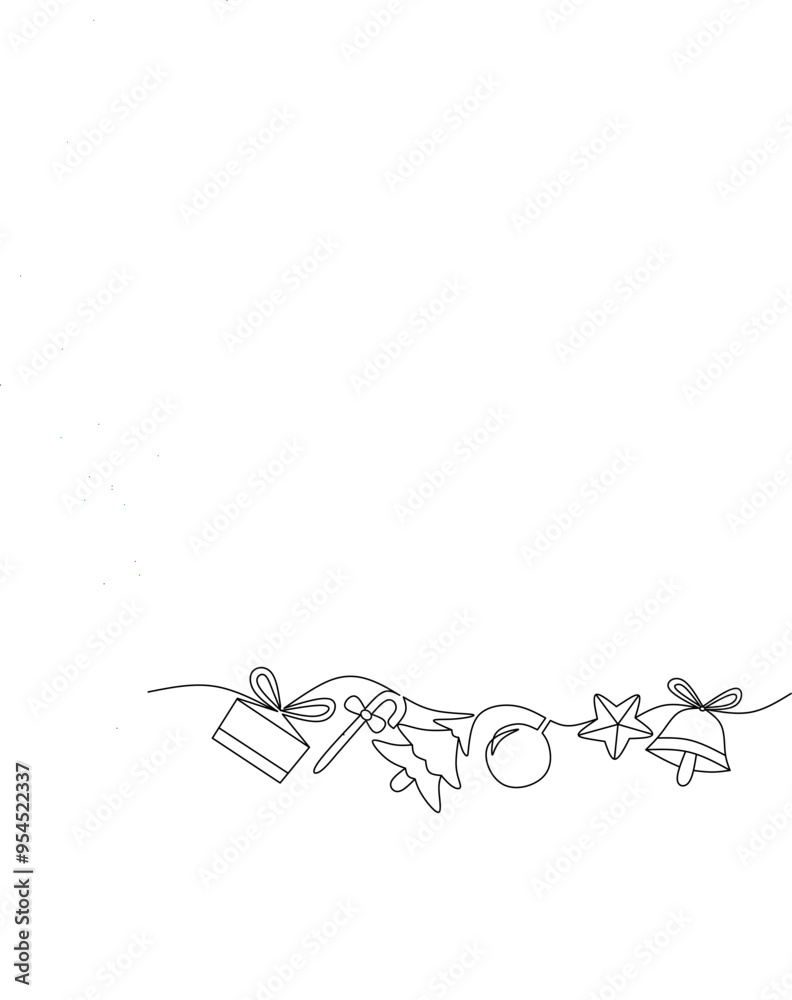 Christmas set icon lineart design vector for template and background Christmas set icon lineart design vector for template and background