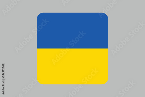 Ukraine flag sign, Flag of Ukraine, Flag Ukraine vector, Ukrainian flag symbol, The color of the original, Stock vector illustration
