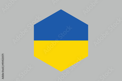 Ukraine flag sign, Flag of Ukraine, Flag Ukraine vector, Ukrainian flag symbol, The color of the original, Stock vector illustration
