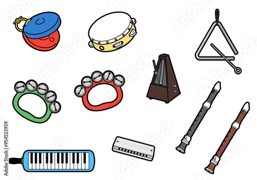 教育用楽器イラストセット