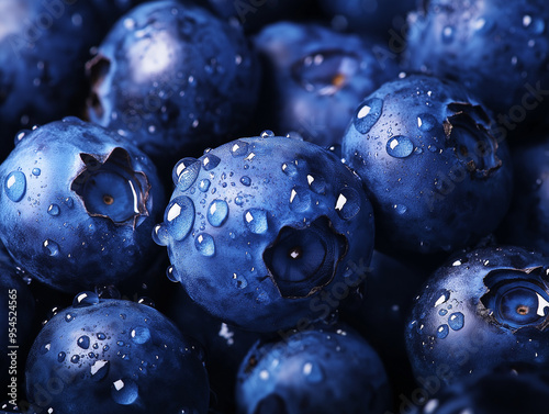 blueberries in water, Delicious Blueberries