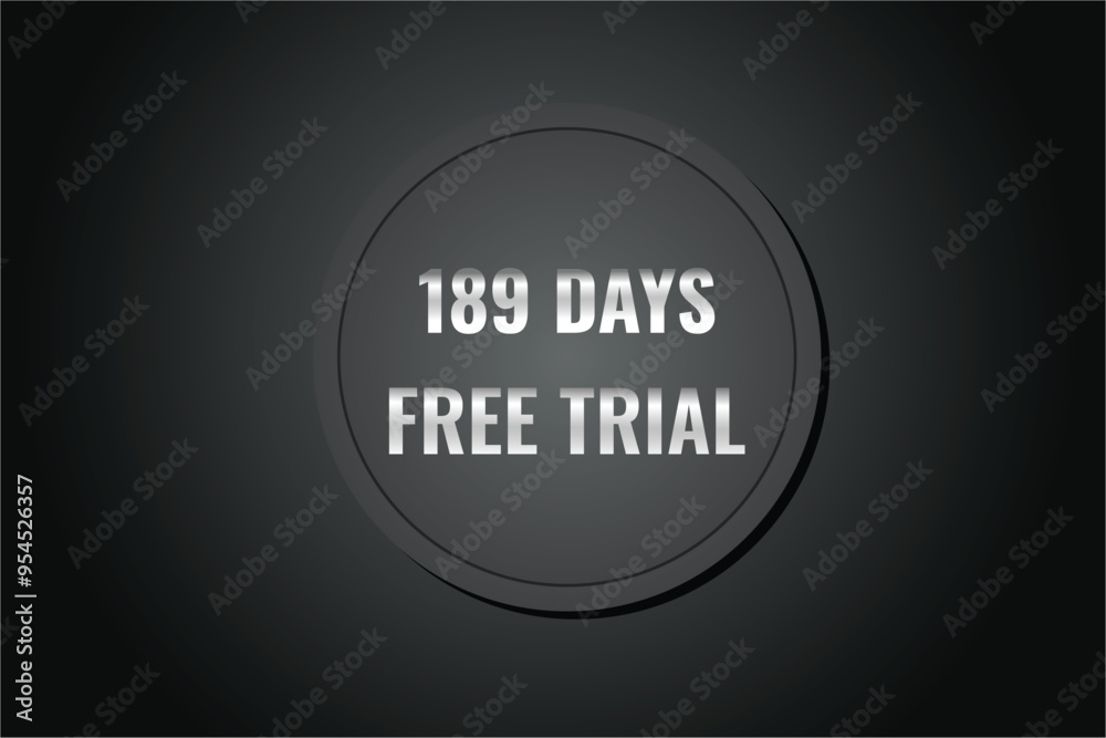 189 day free trial banner design. 189 days free banner background
189 day free trial banner design. 189 days free banner background