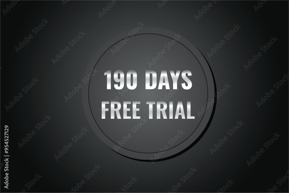 190 day free trial banner design. 190 days free banner background
190 day free trial banner design. 190 days free banner background