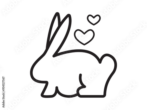 cruelty free icon rabbit