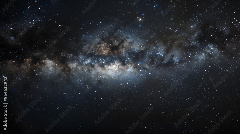 A dark sky illuminated by the constellation of Sagittarius and countless stars. A dark sky illuminated by the constellation of Sagittarius and countless stars.
