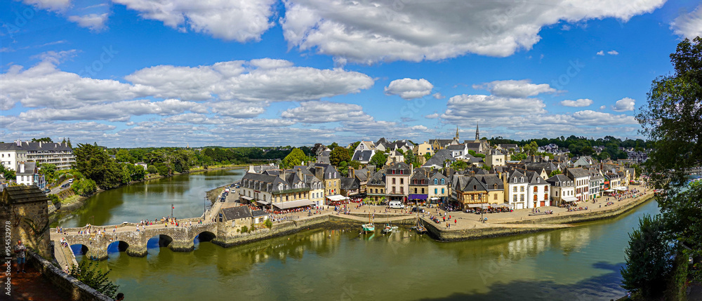 Fototapeta premium Panoramique de Saint Goustan (56)