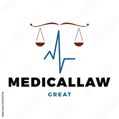 Medical Law Icon Logo Design Template