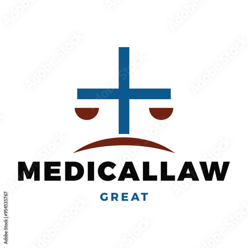 Medical Law Icon Logo Design Template