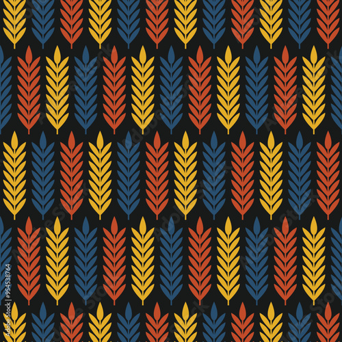 seamless pattern wheat