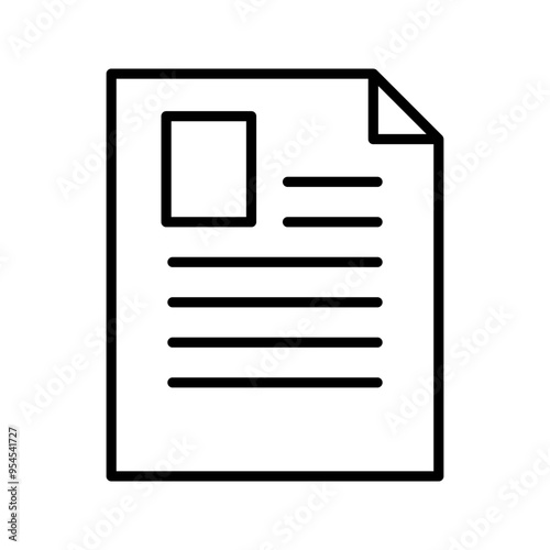 Black single checklist papers line icon.