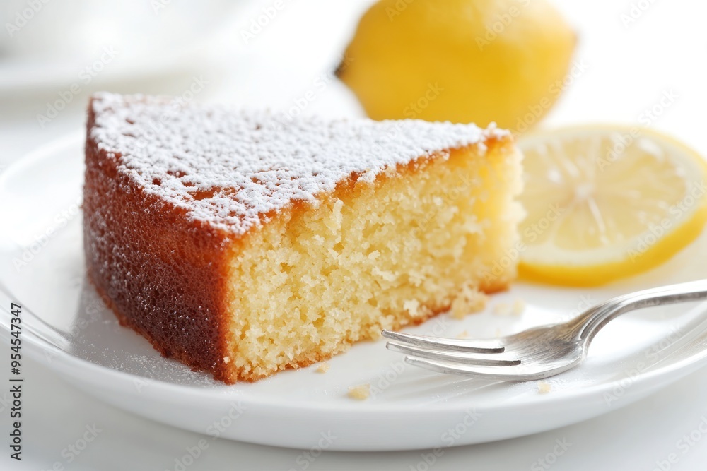 Lemon Cake Slice Lemon Cake Slice
