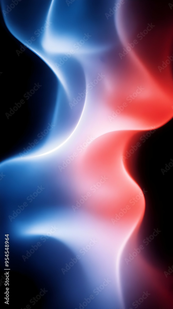 Abstract background with flowing red and blue lights. Abstract background with flowing red and blue lights.