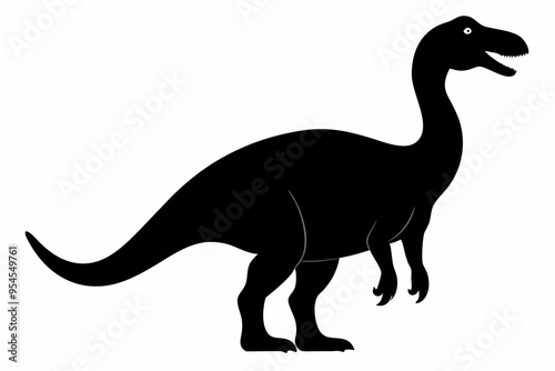 Dinosaur, dinosaur vector silhouette, dinosaur icon
