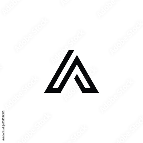 Free Download AA monogram logo design letter text name symbol monochrome logotype alphabet character simple logo - GFXLoad