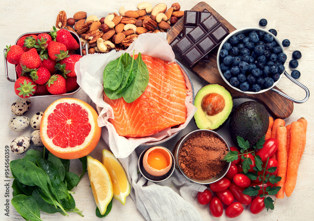 Food rich in collagen. Healthy products for beautiful skin. Food rich in collagen. Healthy products for beautiful skin.