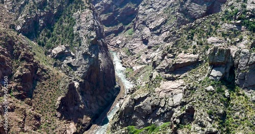 Static video of the Arkansas River shot from the Royal Gorge Park photo