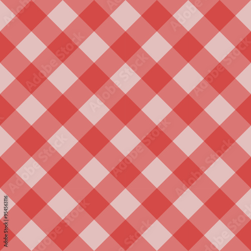 Classic red gingham pattern perfect for crafting, scrapbooking, home decor, and fashion. Timeless design with intersecting lines in shades of red and white