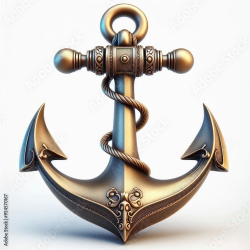 anchor on white background