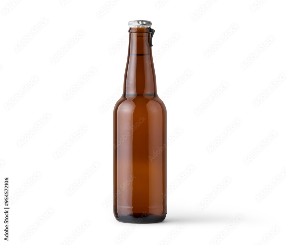 Front view wine bottle, whiskey, cognac, brandy beer bottle isolated on white background, mockup, blank, plain on white background, mockup Front view wine bottle, whiskey, cognac, brandy beer bottle isolated on white background, mockup, blank, plain on white background, mockup