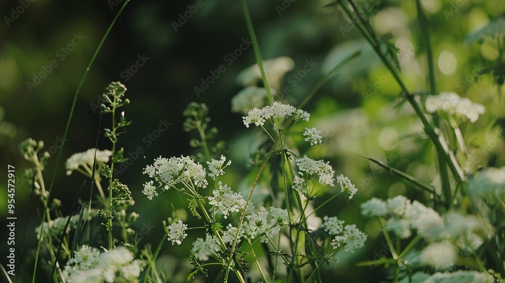07231249 400. Lush hedgerows in Dublin adorned with the white, lacy flowers of Cow Parsley, capturing the wild and natural beauty of these summer blooms in their native habitat 07231249 400. Lush hedgerows in Dublin adorned with the white, lacy flowers of Cow Parsley, capturing the wild and natural beauty of these summer blooms in their native habitat