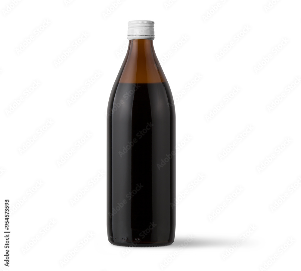empty brown beer bottle isolated on white empty brown beer bottle isolated on white