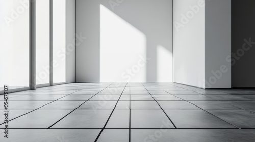 minimal architecture floor and corridor, modern business building design, nobody, business background