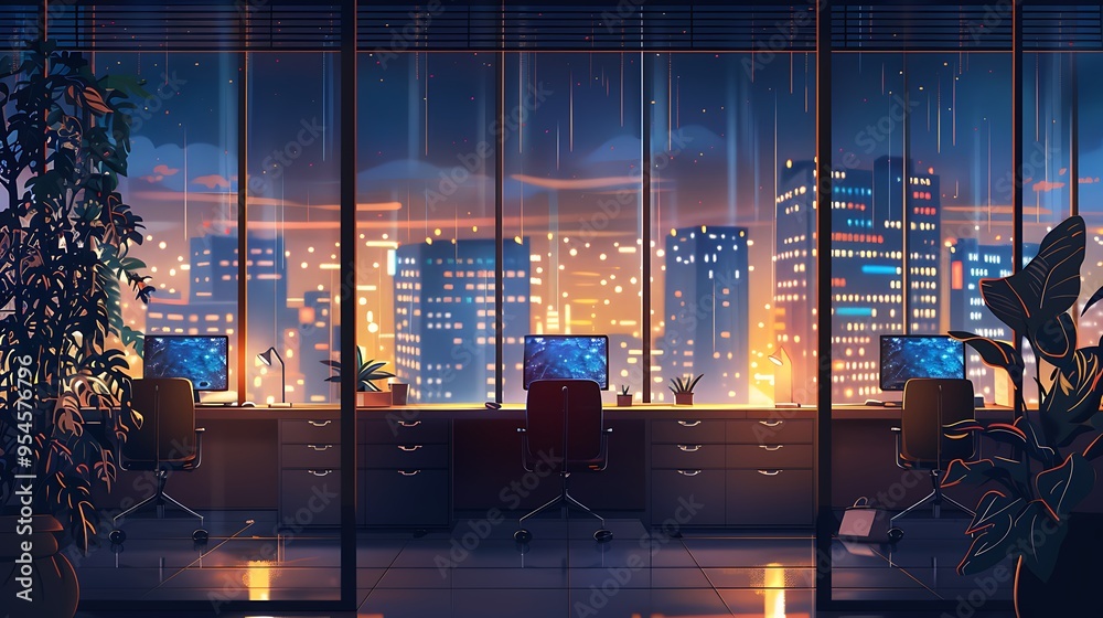 An office building floor