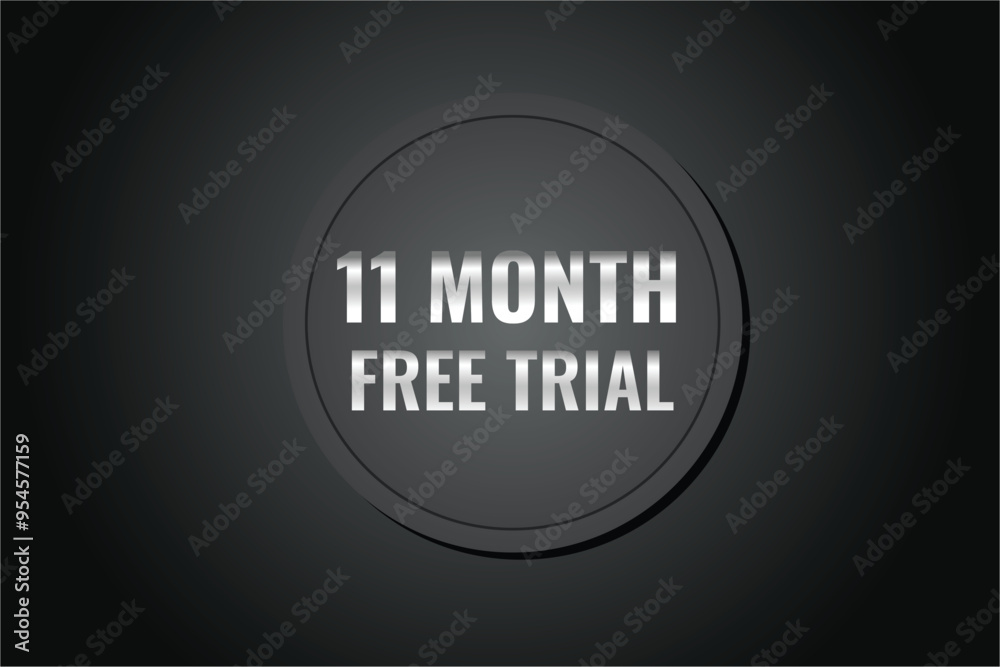 11 month free trial banner design. 11 months free banner background
11 month free trial banner design. 11 months free banner background