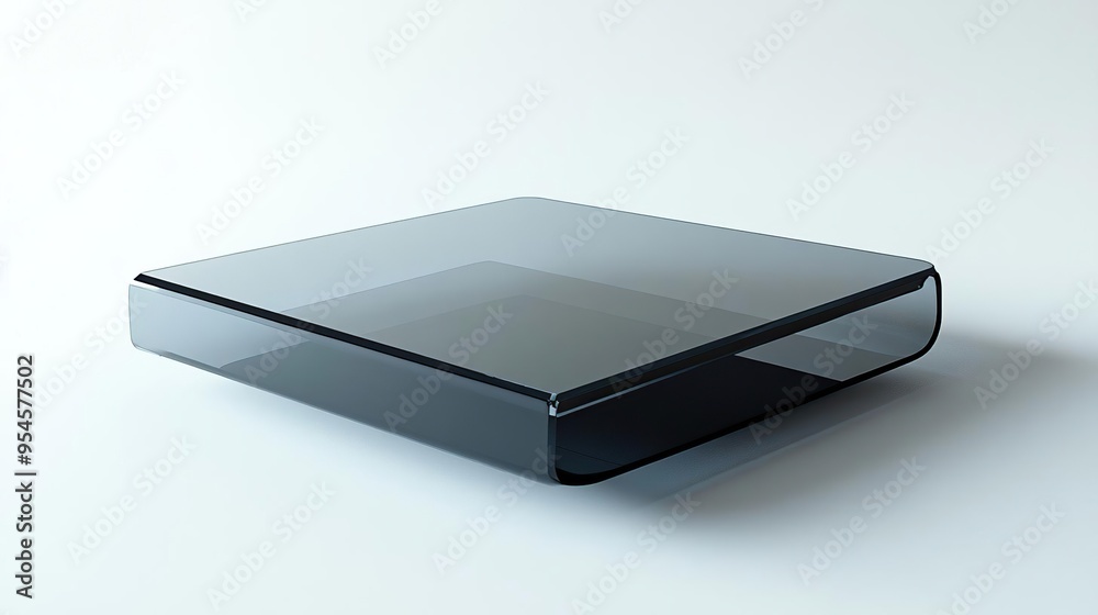A sleek, modern device with a glass-like surface, likely a tech gadget or media player. A sleek, modern device with a glass-like surface, likely a tech gadget or media player.