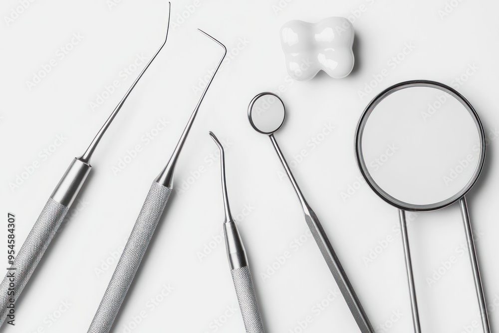 Dental Instruments and a Tooth Dental Instruments and a Tooth
