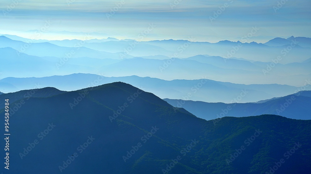 Fototapeta premium Beautiful scenery of Deogyusan Mountain in Korea