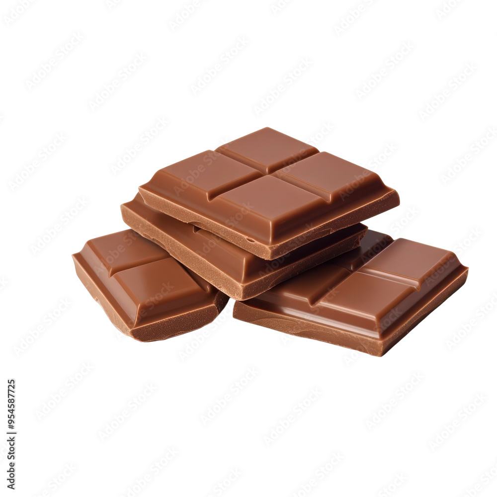 A stack of milk chocolate squares is suitable for confectionery packaging design, food blog graphics, and dessert menu illustrations A stack of milk chocolate squares is suitable for confectionery packaging design, food blog graphics, and dessert menu illustrations