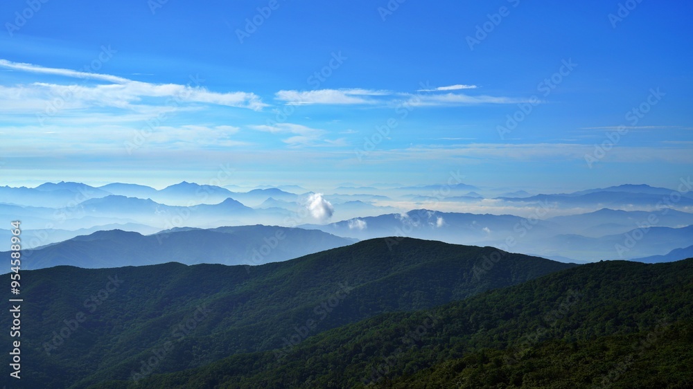 Beautiful scenery of Deogyusan Mountain in Korea Beautiful scenery of Deogyusan Mountain in Korea