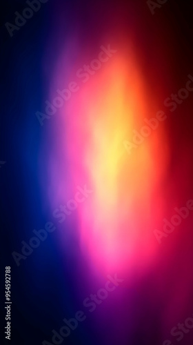 Abstract colorful blurry background with red, yellow, pink and blue shades.