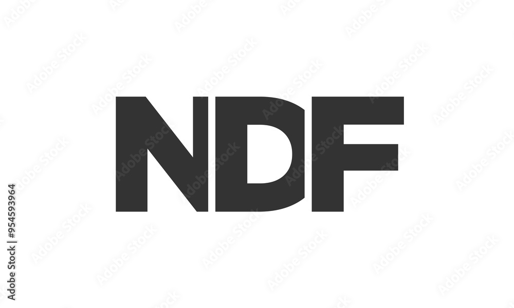NDF logo design template with strong and modern bold text. Initial based vector logotype featuring simple and minimal typography. Trendy company identity. NDF logo design template with strong and modern bold text. Initial based vector logotype featuring simple and minimal typography. Trendy company identity.