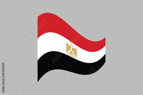 Egypt flag, The flag of Egypt, National Egypt flag Vector illustration, Flag of the Arab Republic of Egypt, Symbol of patriotism and freedom, Egyptian sign, Africa
