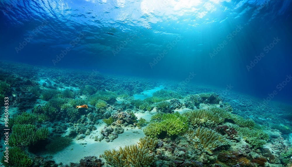 Underwater Background Of The Ocean Bottom Underwater Background Of The Ocean Bottom