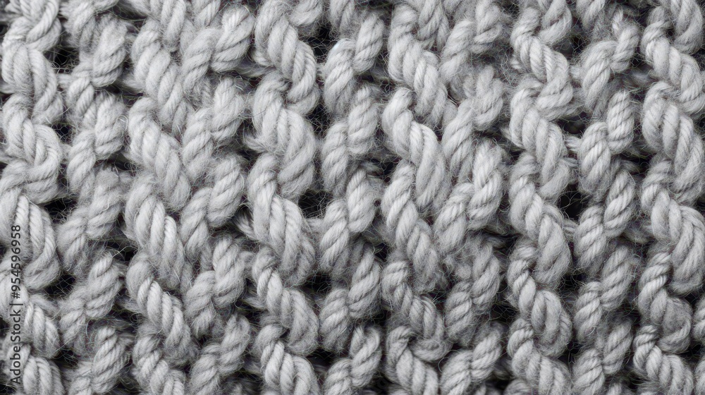 Mottled Light Grey Wool Knit Texture, Soft and cozy background featuring a seamless knitted pattern, ideal for winter apparel and textile designs with a warm, inviting feel Mottled Light Grey Wool Knit Texture, Soft and cozy background featuring a seamless knitted pattern, ideal for winter apparel and textile designs with a warm, inviting feel