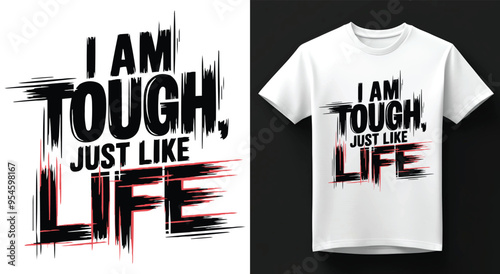 T-shirt design with typography