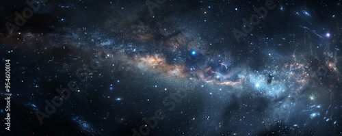 A peaceful starry night twinkling with countless distant galaxies, 4K hyperrealistic photo