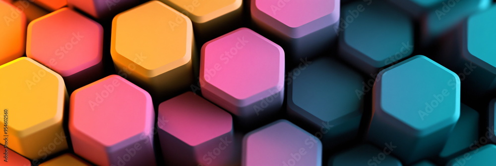 Geometric abstract background with simple hexagonal elements Geometric abstract background with simple hexagonal elements