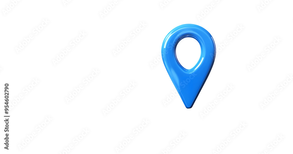 Blue location 3d icon of traffic street route map symbol or navigation gps pin point marker and global position system destination address sign isolated on white background with asphalt road pointer. Blue location 3d icon of traffic street route map symbol or navigation gps pin point marker and global position system destination address sign isolated on white background with asphalt road pointer.